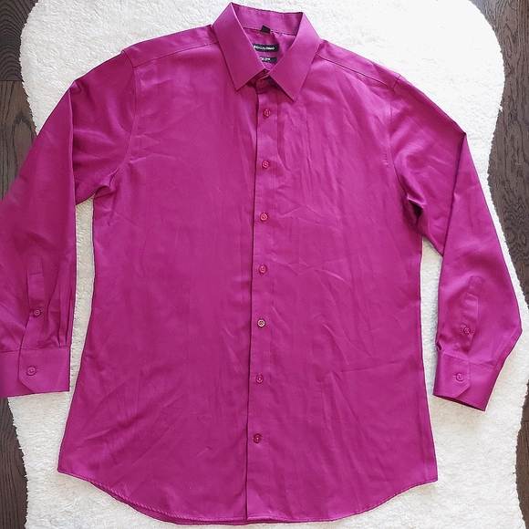 Wendy Bellissimo | Shirts | Magenta Dress Shirt | Poshmark